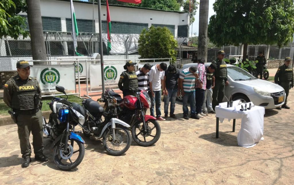 Policía logra la captura de siete sujetos cuando pretendían cometer un hurto en zona rural de Pore