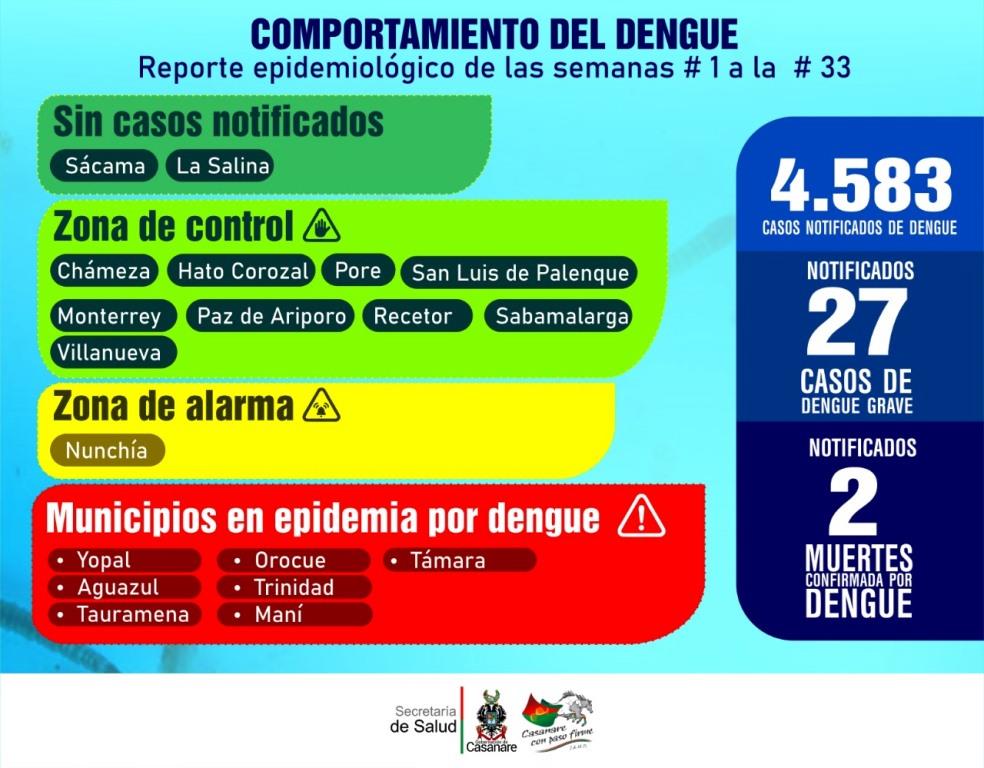 El Dengue sigue afectando la salud de los casanareños