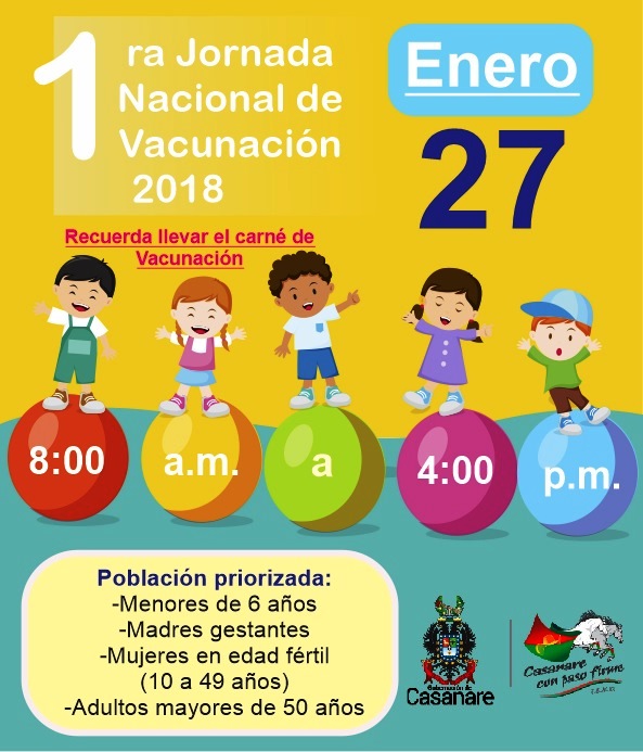 Este sábado se llevara a cabo la Primera Jornada Nacional de Vacunación de este año