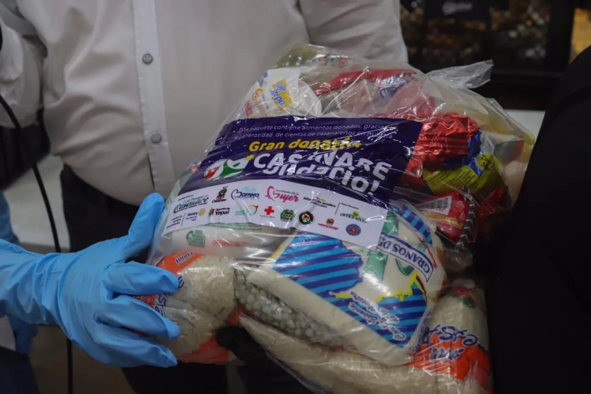 Inició entrega de ayudas humanitarias a familias vulnerables, aportadas en 'Gran Donatón Casanare Solidario'