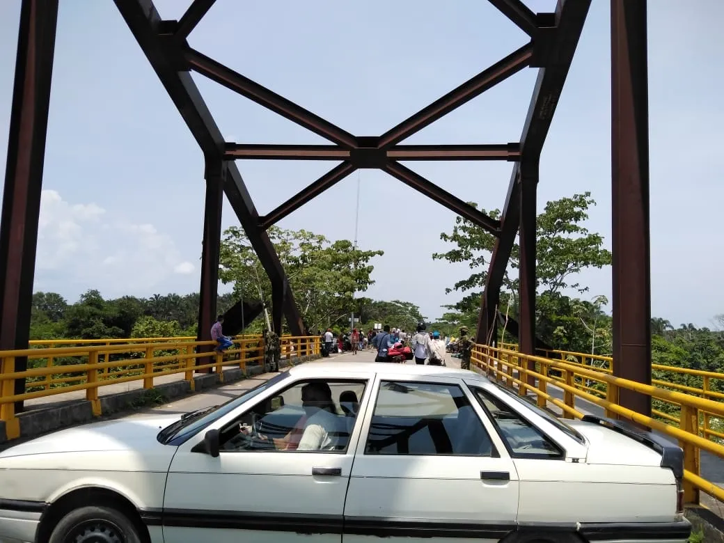 Se presenta bloqueo en el puente San Salvador sobre el río Casanare