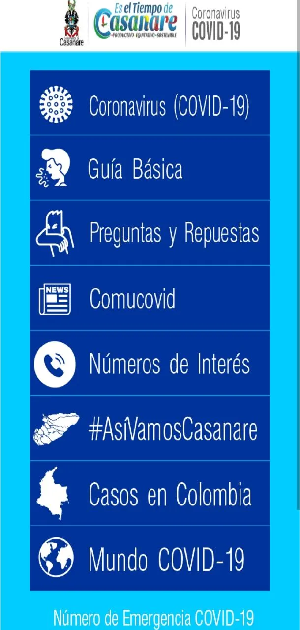Gobernación habilitó aplicación gratuita para Informar de manera oficial sobre el COVID-19 en el departamento