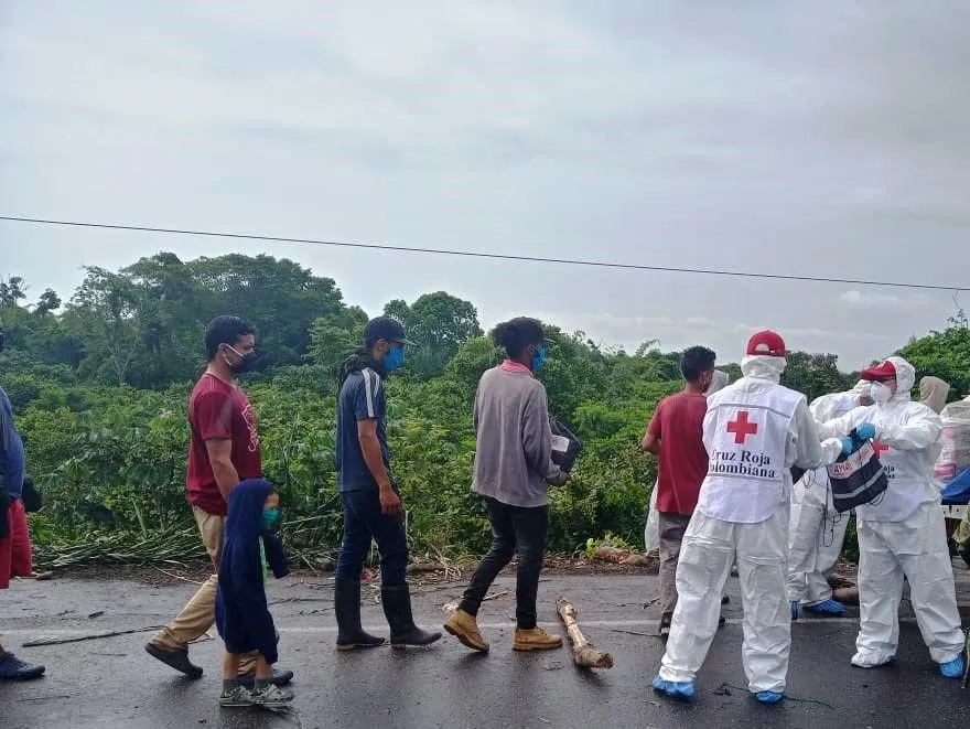 Cruz Roja Colombiana Seccional Casanare entregó ayuda humanitaria de emergencia a población Migrante