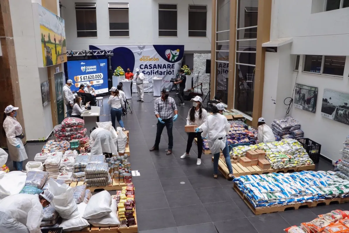 Todo un éxito la Gran Donatón Casanare Solidario