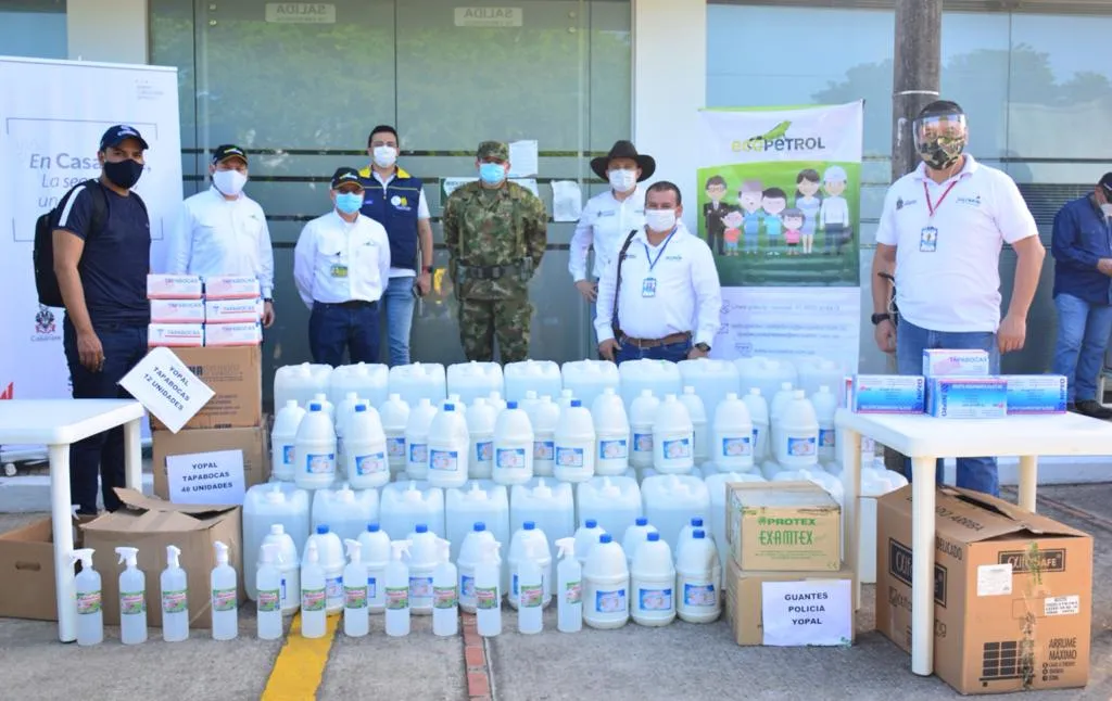 Ecopetrol entrega elementos de bioseguridad para el Ejército y la Policía Nacional en Casanare 