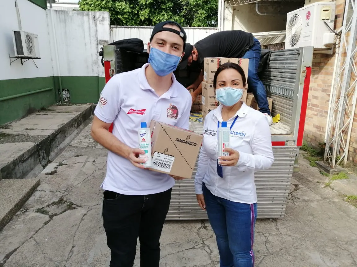 Bavaria donó 804 unidades de gel antibacterial para Hospitales de Casanare