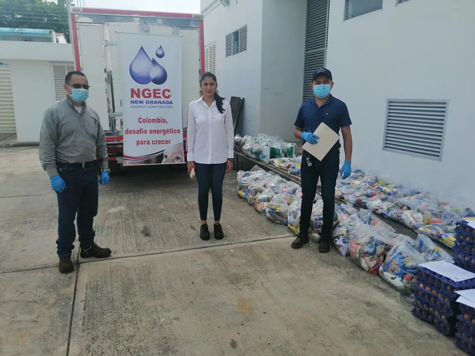 Alcaldía de Paz de Ariporo gestionó ayudas humanitarias ante New Granada Energy 