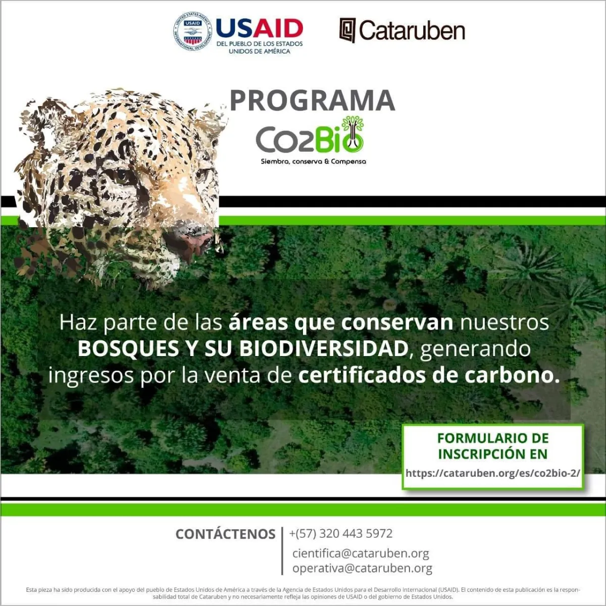 Únete al programa de certificados de carbono, por la sostenibilidad y la conservación de la Orinoquía