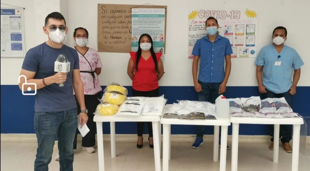 Profesionales de la Salud de Paz de Ariporo entregaron elementos de bioseguridad al Hospital Local