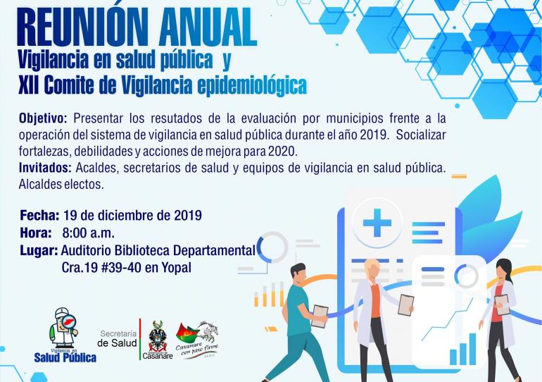 Secretaria de Salud De Casanare realizará reunión anual de vigilancia en salud pública