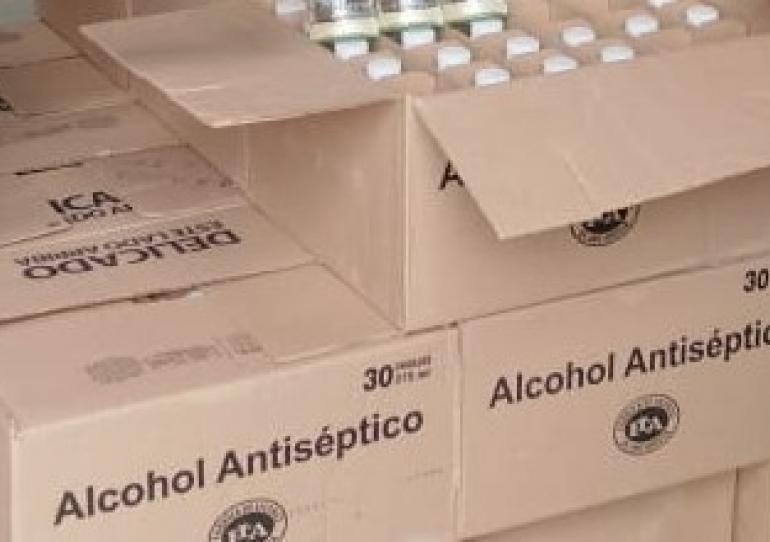 Unidades de alcohol antiséptico fueron entregadas a centros hospitalarios del Departamento