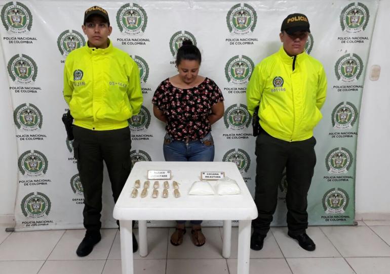 Capturada mujer con gran cantidad de estupefacientes listos para su comercialización