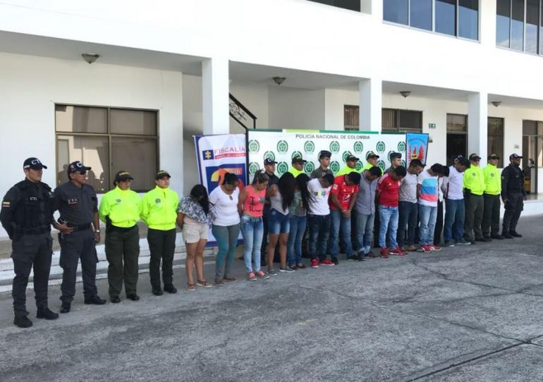 Fueron desarticulados “Los Coyotes” y “Los Pijas” dos organizaciones criminales dedicadas al microtráfico en Casanare 