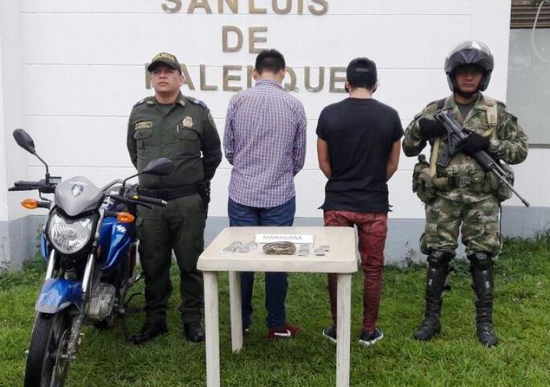 Capturados dos sujetos dedicados a la distribución de alucinógenos en Trinidad y San Luis de Palenque