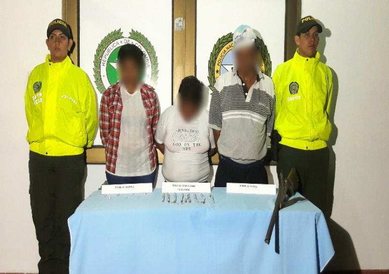  En diligencia de registro y allanamiento fueron capturadas tres personas en Paz de Ariporo