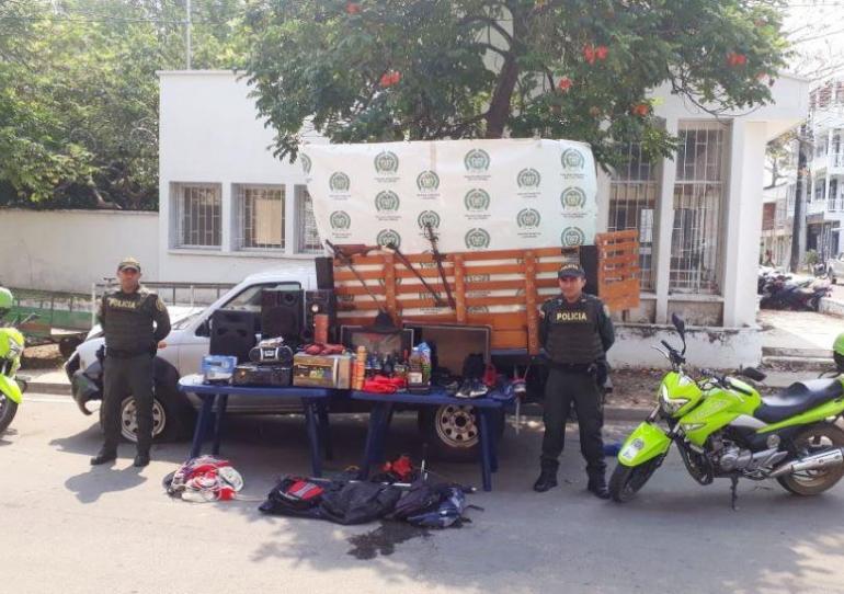 Policía logra recuperar un vehículo y elementos hurtados en finca del municipio de Pore