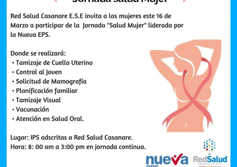 Este viernes  se desarrollará en Casanare la primera jornada de salud para la mujer