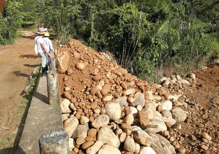 Tras riesgo de colapso ya están culminando los trabajos de protección del puente La Curuché en Támara