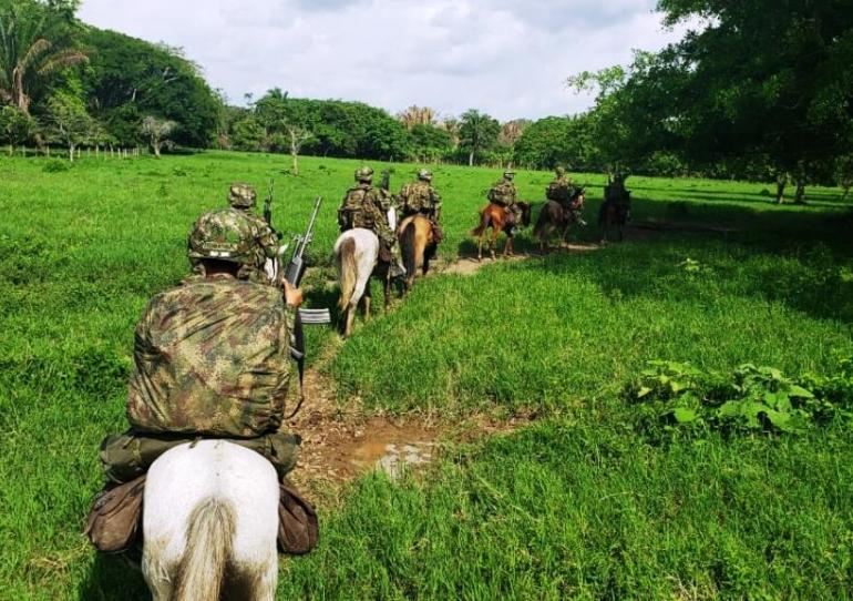 Con pelotones a caballo y patrullas motorizadas Ejército ha fortalecido operativos en Casanare