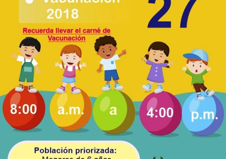 Este sábado se llevara a cabo la Primera Jornada Nacional de Vacunación de este año