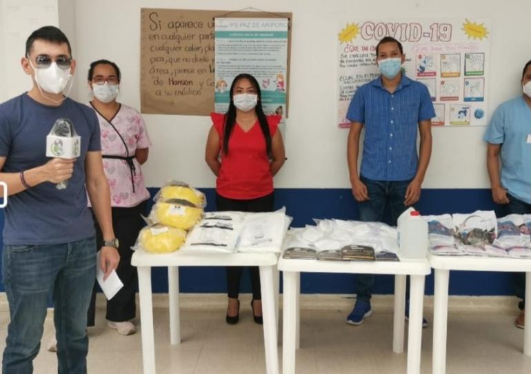 Profesionales de la Salud de Paz de Ariporo entregaron elementos de bioseguridad al Hospital Local
